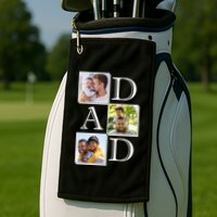 Dad Personalized Gift For Fathers Day Custom Photo Golf Towel