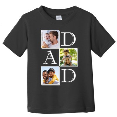 Dad Personalized Gift For Fathers Day Custom Photo Toddler T-Shirt