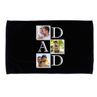 Dad Personalized Gift For Fathers Day Custom Photo Microfiber Hand Towel