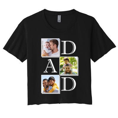 Dad Personalized Gift For Fathers Day Custom Photo Crop Top