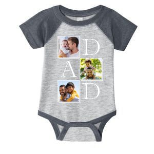 Dad Personalized Gift For Fathers Day Custom Photo Infant Baby Jersey Bodysuit