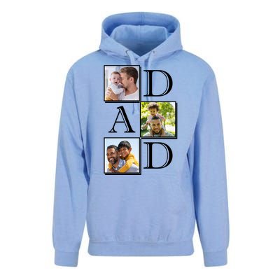 Dad Personalized Gift For Fathers Day Custom Photo Unisex Surf Hoodie