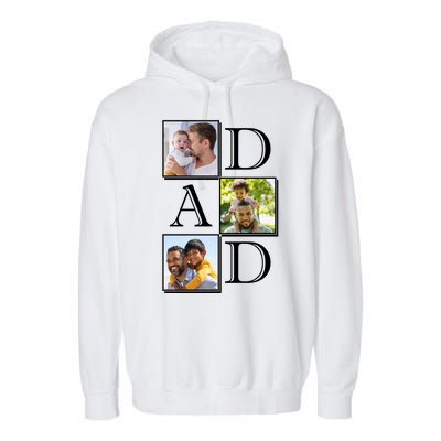 Dad Personalized Gift For Fathers Day Custom Photo Garment-Dyed Fleece Hoodie