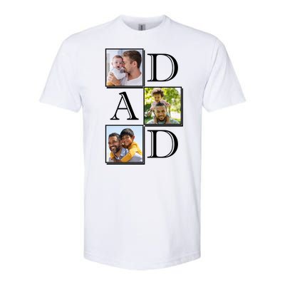 Dad Personalized Gift For Fathers Day Custom Photo Softstyle® CVC T-Shirt