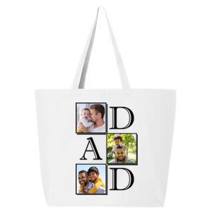 Dad Personalized Gift For Fathers Day Custom Photo 25L Jumbo Tote