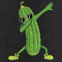 Dabbing Pickle Gift Dancing Cucumber Lover Funny Gifts 7 Panel Mesh Trucker Snapback Hat