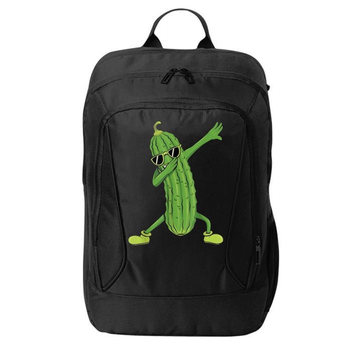 Dabbing Pickle Gift Dancing Cucumber Lover Funny Gifts City Backpack