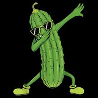 Dabbing Pickle Gift Dancing Cucumber Lover Funny Gifts Drawstring Bag