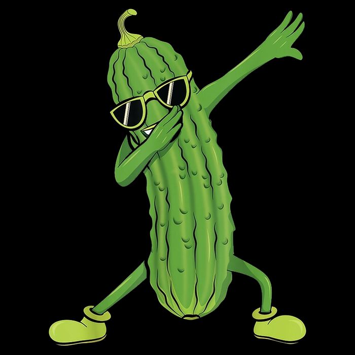 Dabbing Pickle Gift Dancing Cucumber Lover Funny Gifts Drawstring Bag