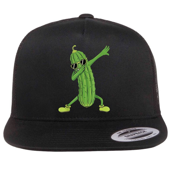 Dabbing Pickle Gift Dancing Cucumber Lover Funny Gifts Flatbill Hat