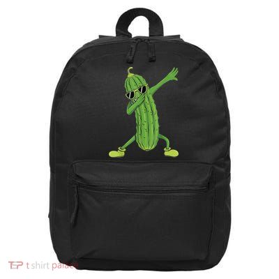 Dabbing Pickle Gift Dancing Cucumber Lover Funny Gifts 16 in Basic Backpack