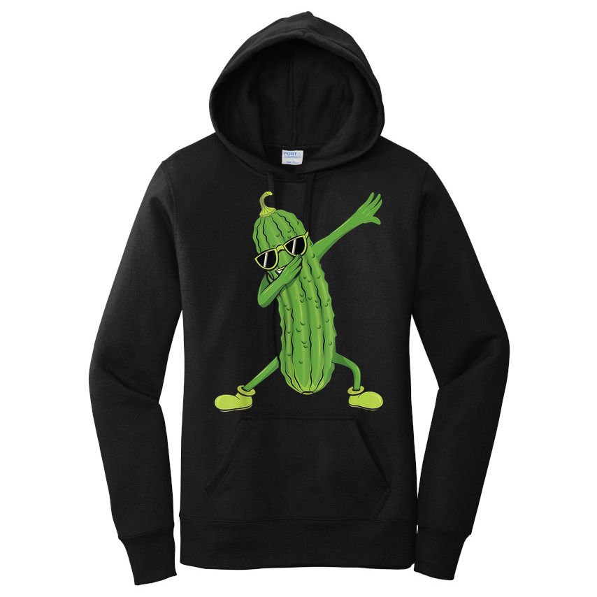 Dabbing Pickle Gift Dancing Cucumber Lover Funny Gifts Women's Pullover Hoodie