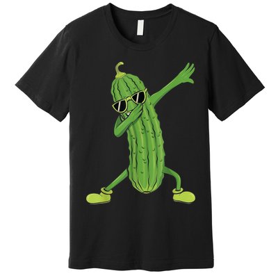 Dabbing Pickle Gift Dancing Cucumber Lover Funny Gifts Premium T-Shirt