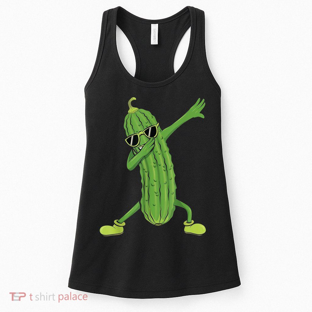 Dabbing Pickle Gift Dancing Cucumber Lover Funny Gifts Womens Tank Top