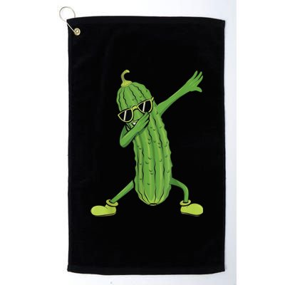 Dabbing Pickle Gift Dancing Cucumber Lover Funny Gifts Platinum Collection Golf Towel