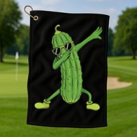 Dabbing Pickle Gift Dancing Cucumber Lover Funny Gifts Golf Towel