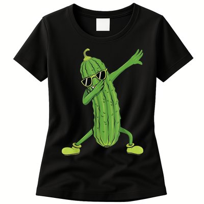 Dabbing Pickle Gift Dancing Cucumber Lover Funny Gifts Womens T-Shirt