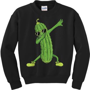 Dabbing Pickle Gift Dancing Cucumber Lover Funny Gifts Kids Sweatshirt