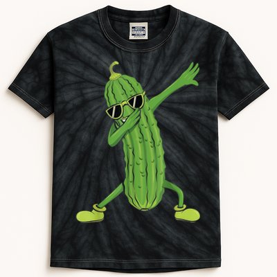 Dabbing Pickle Gift Dancing Cucumber Lover Funny Gifts Kids Tie-Dye T-Shirt