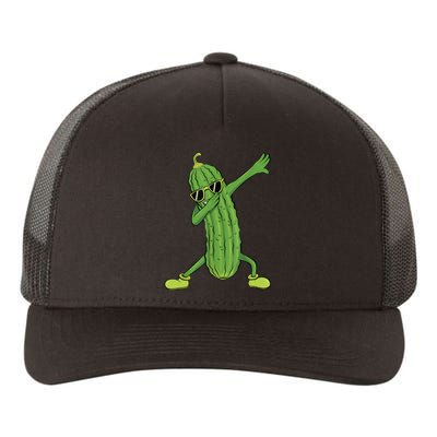 Dabbing Pickle Gift Dancing Cucumber Lover Funny Gifts Yupoong Adult 5-Panel Trucker Hat