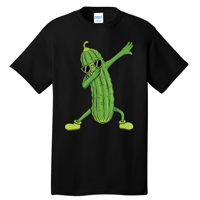 Dabbing Pickle Gift Dancing Cucumber Lover Funny Gifts Tall T-Shirt