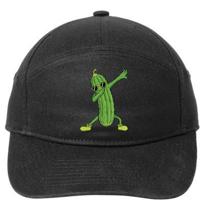 Dabbing Pickle Gift Dancing Cucumber Lover Funny Gifts 7-Panel Snapback Hat