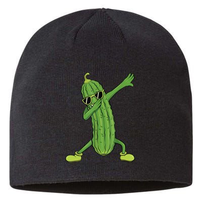 Dabbing Pickle Gift Dancing Cucumber Lover Funny Gifts Sustainable Beanie