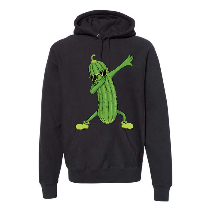 Dabbing Pickle Gift Dancing Cucumber Lover Funny Gifts Premium Hoodie