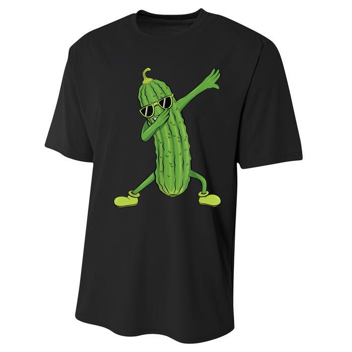 Dabbing Pickle Gift Dancing Cucumber Lover Funny Gifts Performance Sprint T-Shirt