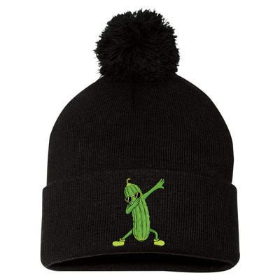 Dabbing Pickle Gift Dancing Cucumber Lover Funny Gifts Pom Pom 12in Knit Beanie