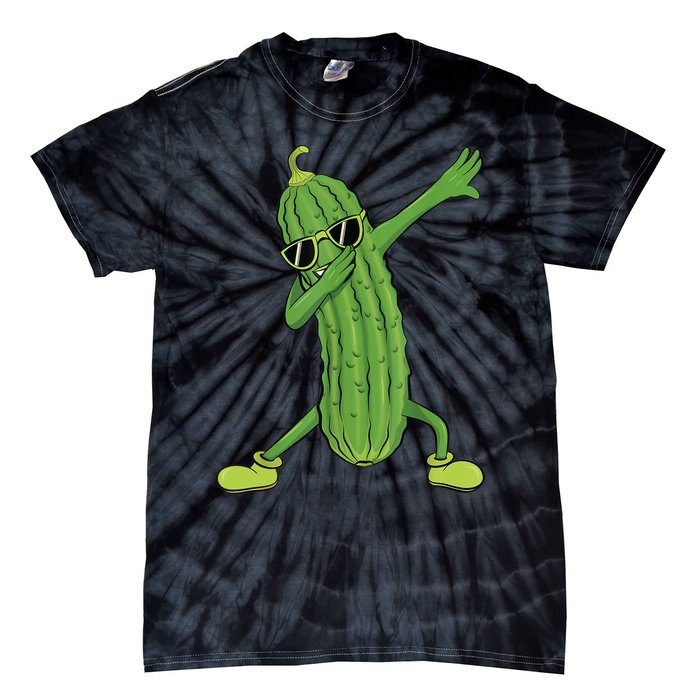 Dabbing Pickle Gift Dancing Cucumber Lover Funny Gifts Tie-Dye T-Shirt