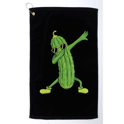 Dabbing Pickle Gift Dancing Cucumber Lover Funny Gifts Platinum Collection Golf Towel