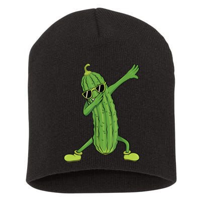 Dabbing Pickle Gift Dancing Cucumber Lover Funny Gifts Short Acrylic Beanie