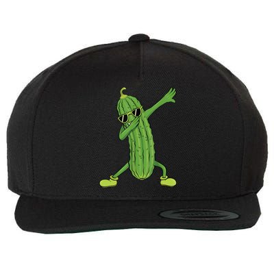 Dabbing Pickle Gift Dancing Cucumber Lover Funny Gifts Wool Snapback Cap