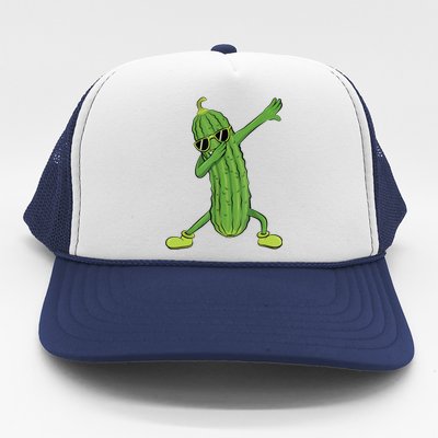 Dabbing Pickle Gift Dancing Cucumber Lover Funny Gifts Trucker Hat