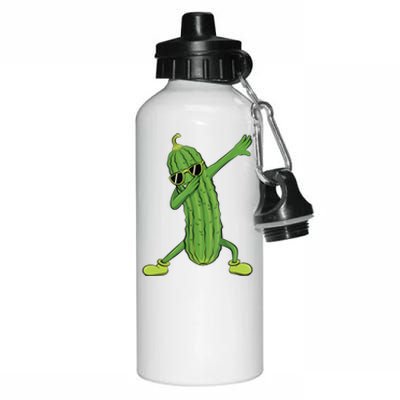 Dabbing Pickle Gift Dancing Cucumber Lover Funny Gifts Aluminum Water Bottle