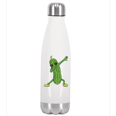 Dabbing Pickle Gift Dancing Cucumber Lover Funny Gifts Stainless Steel Insulated Water Bottle