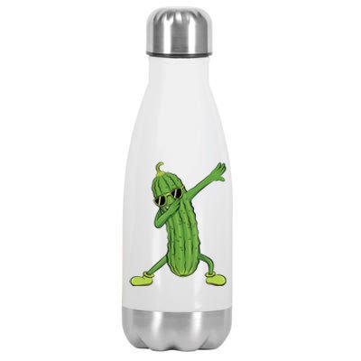 Dabbing Pickle Gift Dancing Cucumber Lover Funny Gifts Stainless Steel Insulated Water Bottle