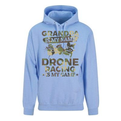 Drone Pilot Grandpa Is My Name Drone Racing Is My Game Great Gift Unisex Surf Hoodie