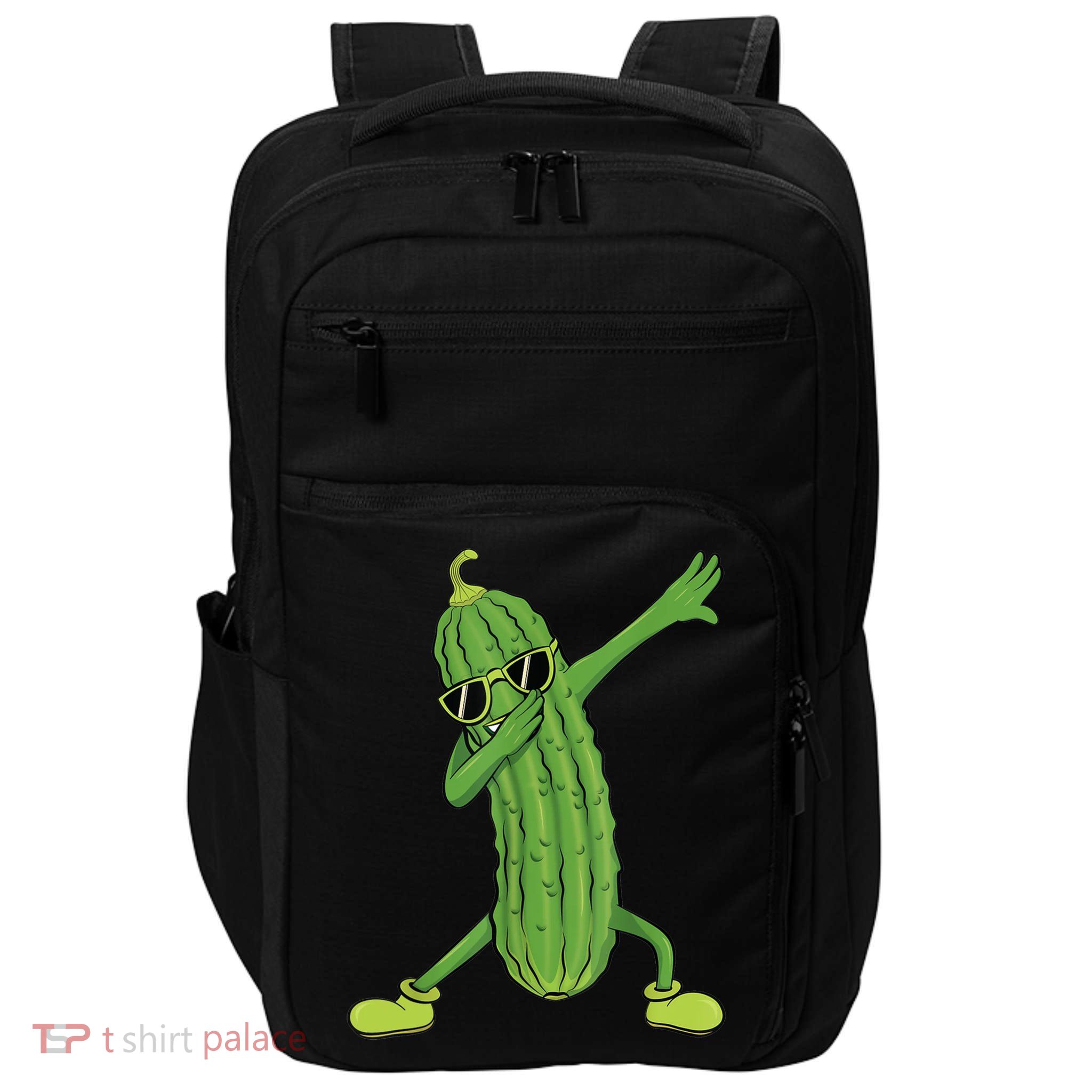 Dabbing Pickle Gift Dancing Cucumber Lover Impact Tech Backpack