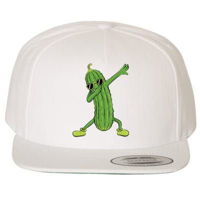 Dabbing Pickle Gift Dancing Cucumber Lover Wool Snapback Cap