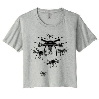 Drone Pilot Gift Women's Crop Top Tee