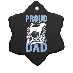 Dober Pinscher Gift Proud Dobie Dad Gift Ceramic Star Ornament