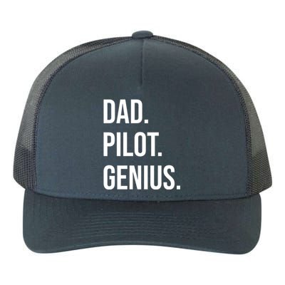 Dad Pilot Genius Funny Father Gift Yupoong Adult 5-Panel Trucker Hat