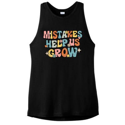 Daisy Positive Growth Mindset Retro Teacher Back To School Ladies PosiCharge Tri-Blend Wicking Tank