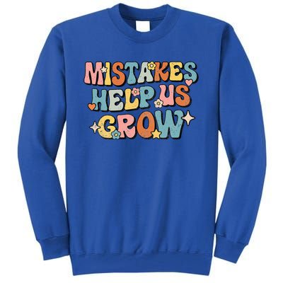 Daisy Positive Growth Mindset Retro Teacher Back To School Tall Sweatshirt