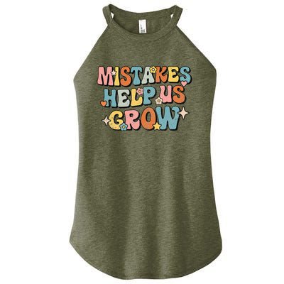 Daisy Positive Growth Mindset Retro Teacher Back To School Women’s Perfect Tri Rocker Tank