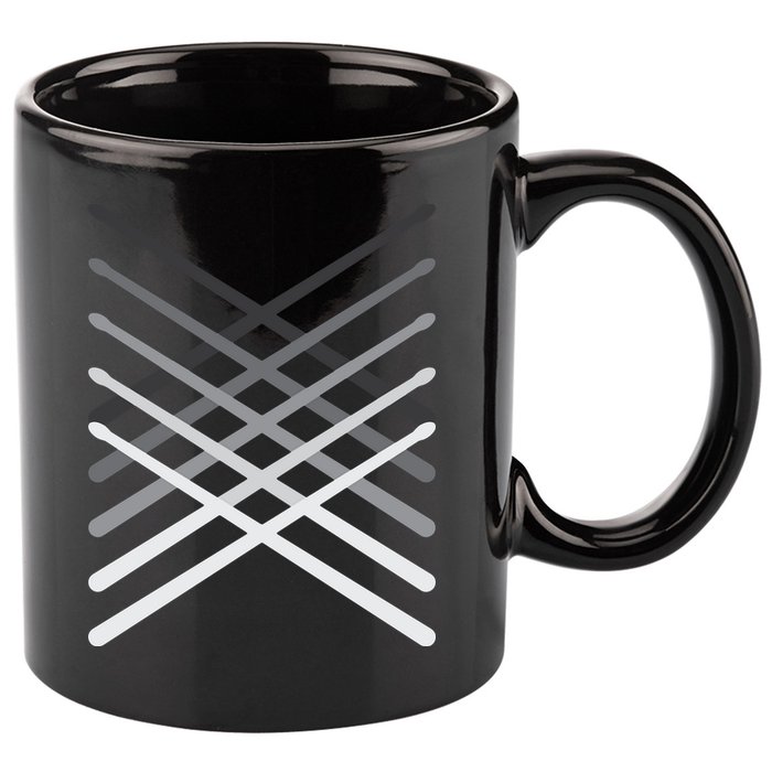 Drummer Percussionist Gift Drumsticks Tee 11oz C Handle Ceramic Mug