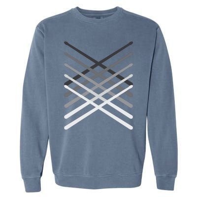 Drummer Percussionist Gift Drumsticks Tee Garment-Dyed Sweatshirt