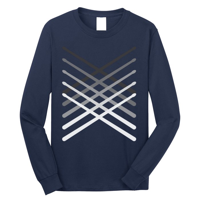 Drummer Percussionist Gift Drumsticks Tee Long Sleeve Shirt